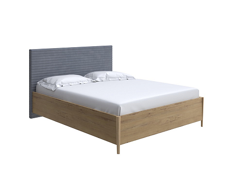 Мягкая кровать Rona - Классическая кровать с геометрической стежкой изголовья
