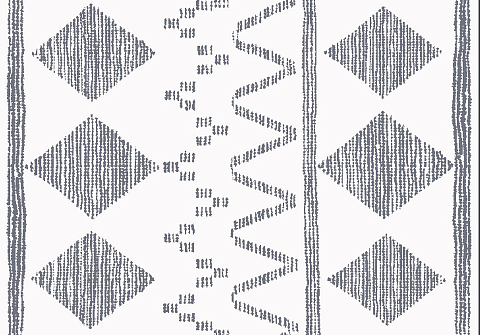 Ковер Rubi Grafity 160x230 Ткань Серый - Двухсторонний ковер с геометрическим принтом