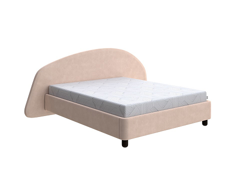 Двуспальная кровать Sten Bro Right - Мягкая кровать с округлым изголовьем на правую сторону